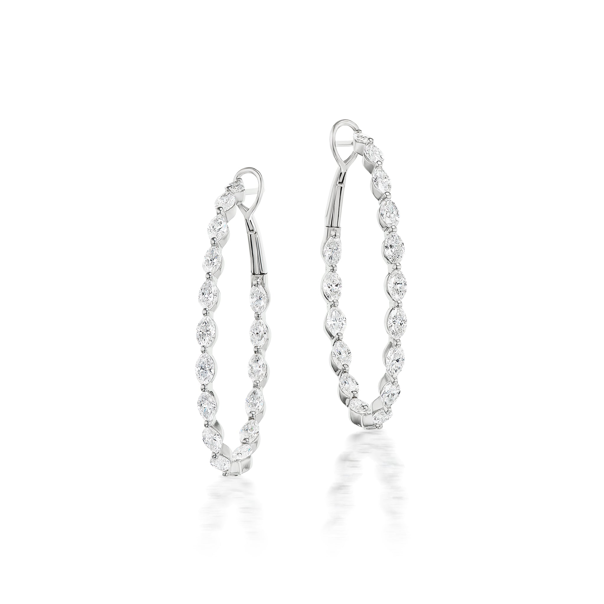 M. Donohue Remy Wicker Gold Oval Link Earrings main image 0