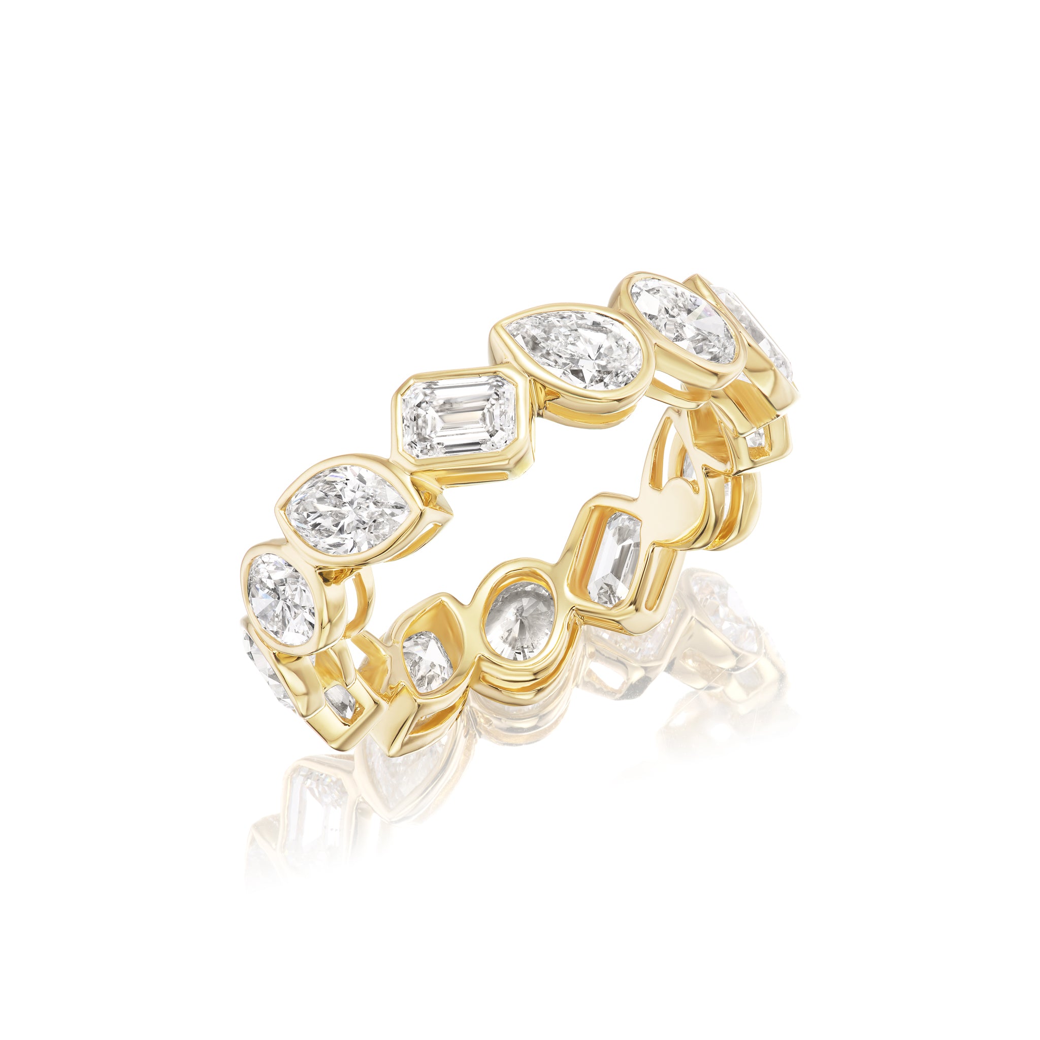 Fancy Yellow Fancy Shape Diamond Band Ring – TGluck