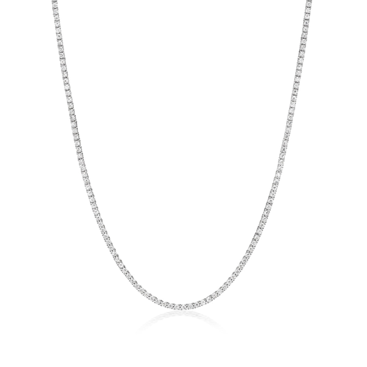 Bolo Chain Diamond Riviera Necklace